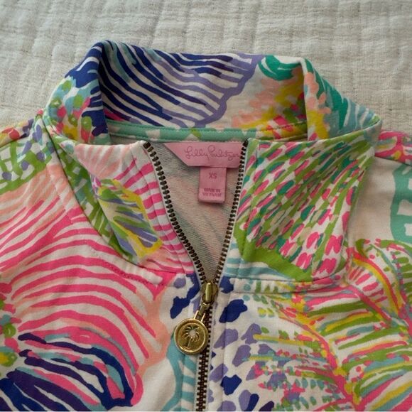 LILLY PULITZER Leona Jacket Size XS Colorful Preppy Spring Vacation Cotton - Picture 4 of 10